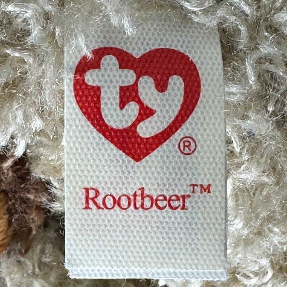 Ty Beanie Boos Collection ROOTBEER the Dog Plush Retired - Picture 4 of 4